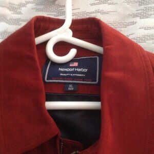 Newport Harbor Men's Red Polyester Light Weight Jacket - X-Large - Never Worn